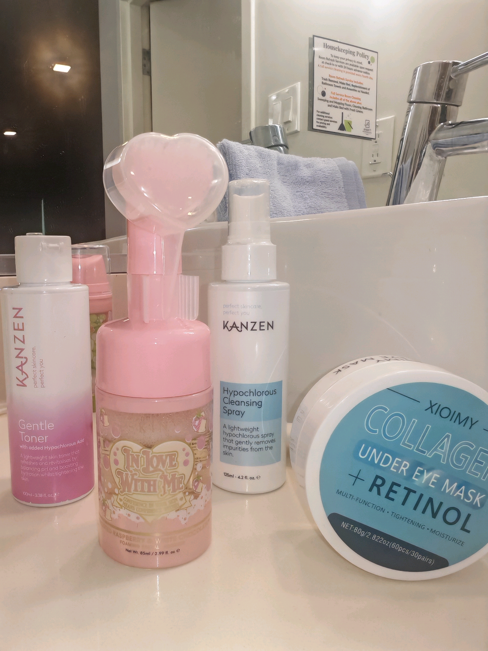 TikTok post by @rossbarron1 for Kanzen Skincare. Caption reads: [...] while in Florida @Paige Louise @Kanzen....