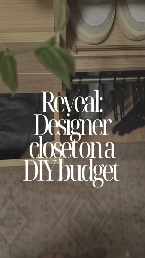 Instagram post by @the_things_we_built for Modular Closets. Caption reads: Should I wallpaper the ceiling?? 

AD my underwear....