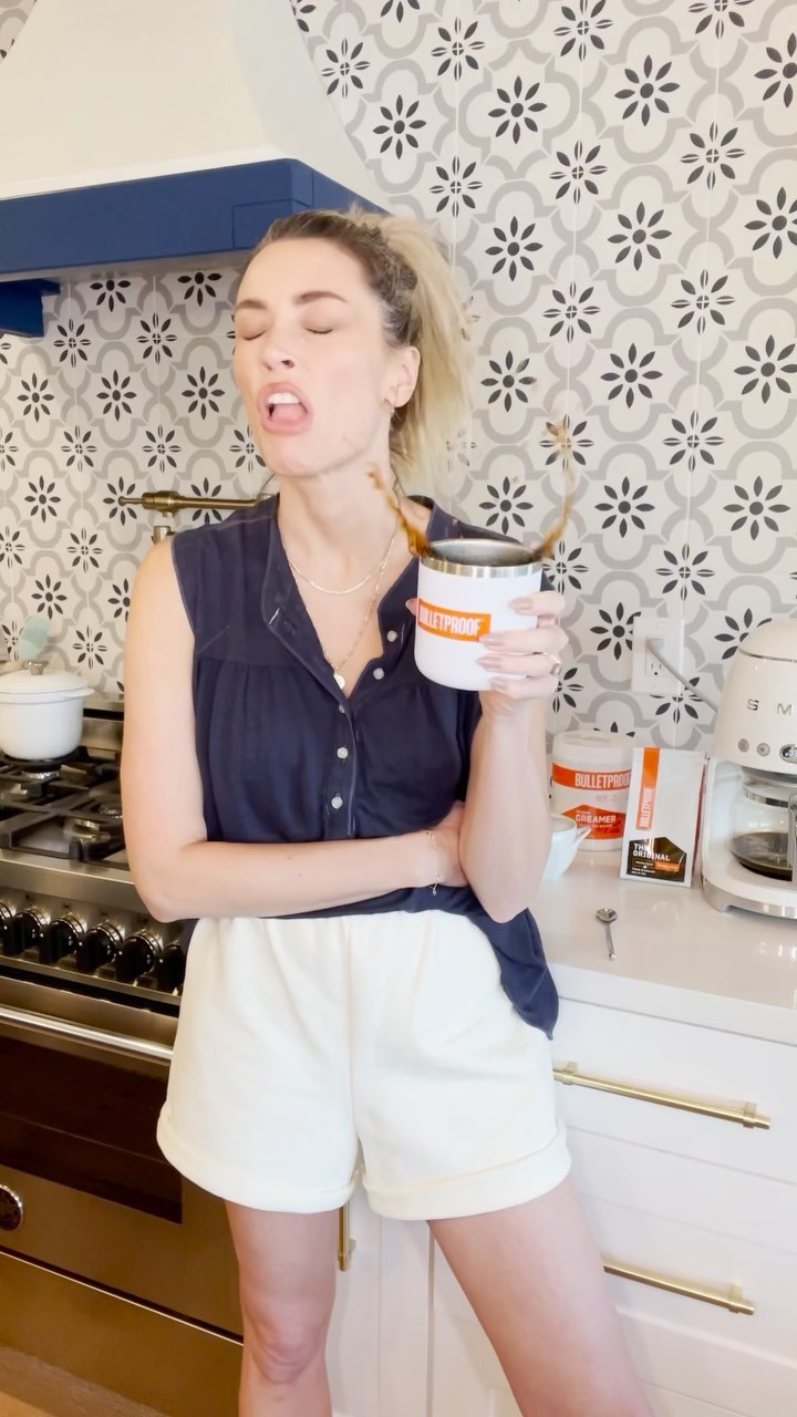 Instagram post by @arielle for Bulletproof. Caption reads: Hot coffee VS iced coffee! Whose team are you on??....