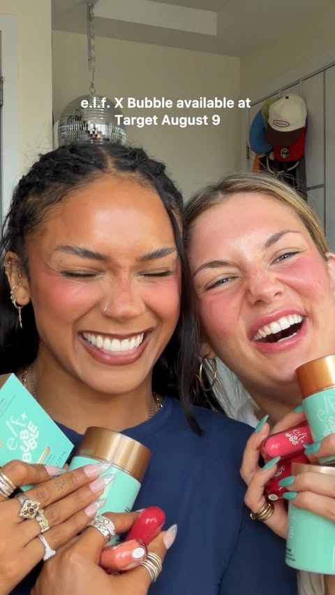 Instagram post by @palomahendersonn for e.l.f. Cosmetics and Skincare. Caption reads: already knew they were a perfect pair! But, unlike....