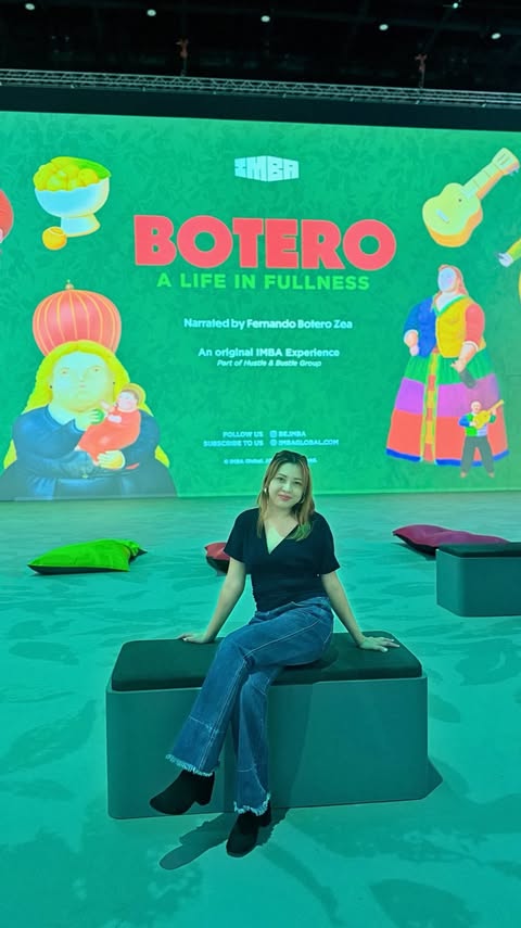 Instagram post by @thewanderingshe for Singapore Travel Specialist by Dirgantara Fasa. Caption reads: Welcome to Botero: A Life in Fullness ~ the....