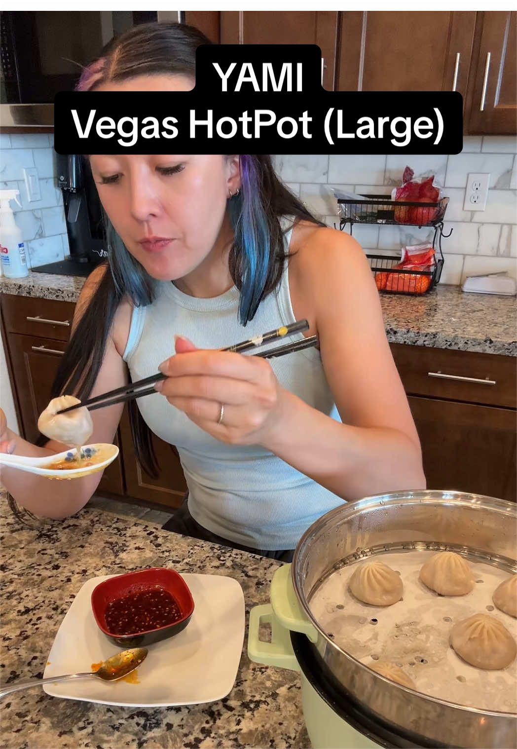 TikTok post by @aligat0_ for Yami. Caption reads: [...] cook much more for yourself or family.....