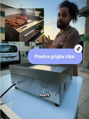 TikTok post by @shopdaddy1 for VEVOR Home Improvement. Caption reads: Piastra griglia #offerteperte #freshforfall @VEVOR....
