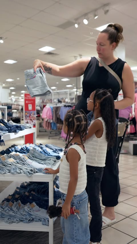 Instagram post by @the.nkunims for JCPenney. Caption reads: [...] Growing up, back-to-school shopping at....