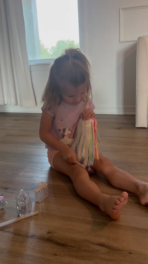 Instagram post by @meganlbrown22 for Rainbow High. Caption reads: New Rainbow High Littles are embracing the colors....