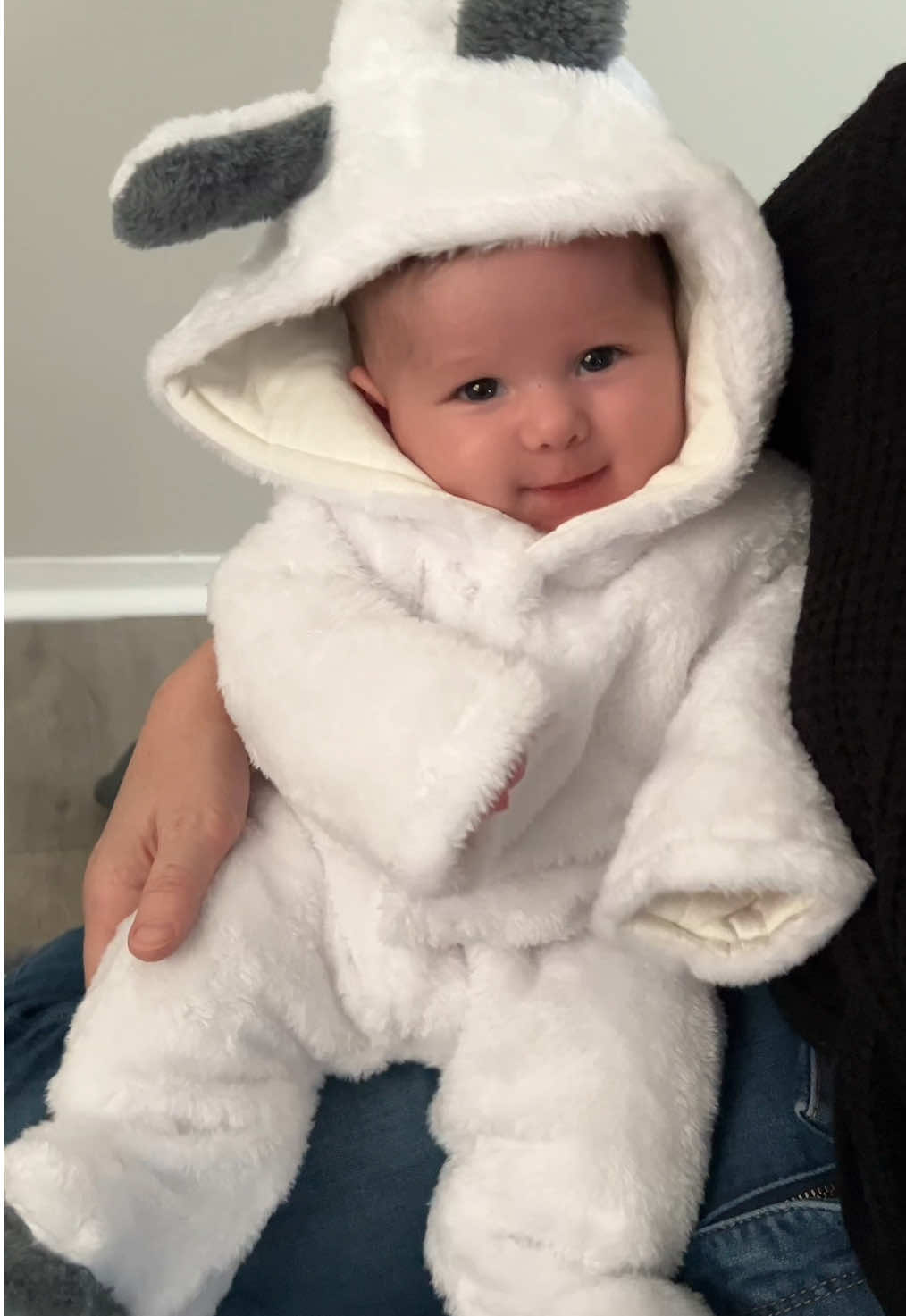TikTok post by @doseoflizz for PatPat. Caption reads: @PatPat @PatPat Clothing 👶🏽 im obsessed🐻‍❄️🤍🖤....