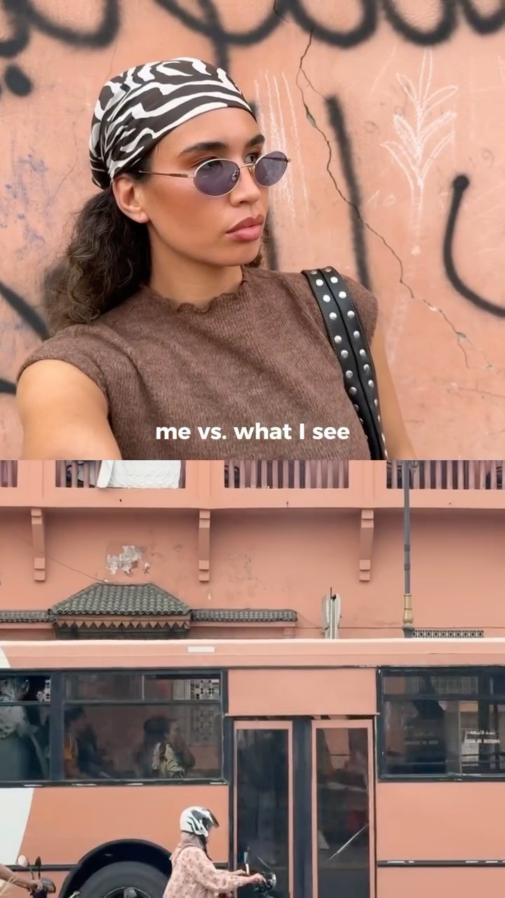 Instagram post by @sabrinkrstc for Le Petit Lunetier. Caption reads: [...] #mevswhatisee #glasses @lepetitlunetier AD....