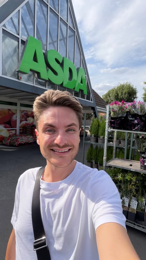 Instagram post by @christomkins1 for Asda. Caption reads: [...] destination… the freezer aisle at @asda ☀️....