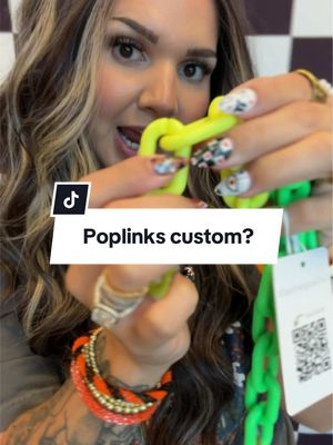 TikTok post by @gold.blush.babes for The Gold Blush. Caption reads: At The Gold Blush, all our acrylic chains can be....