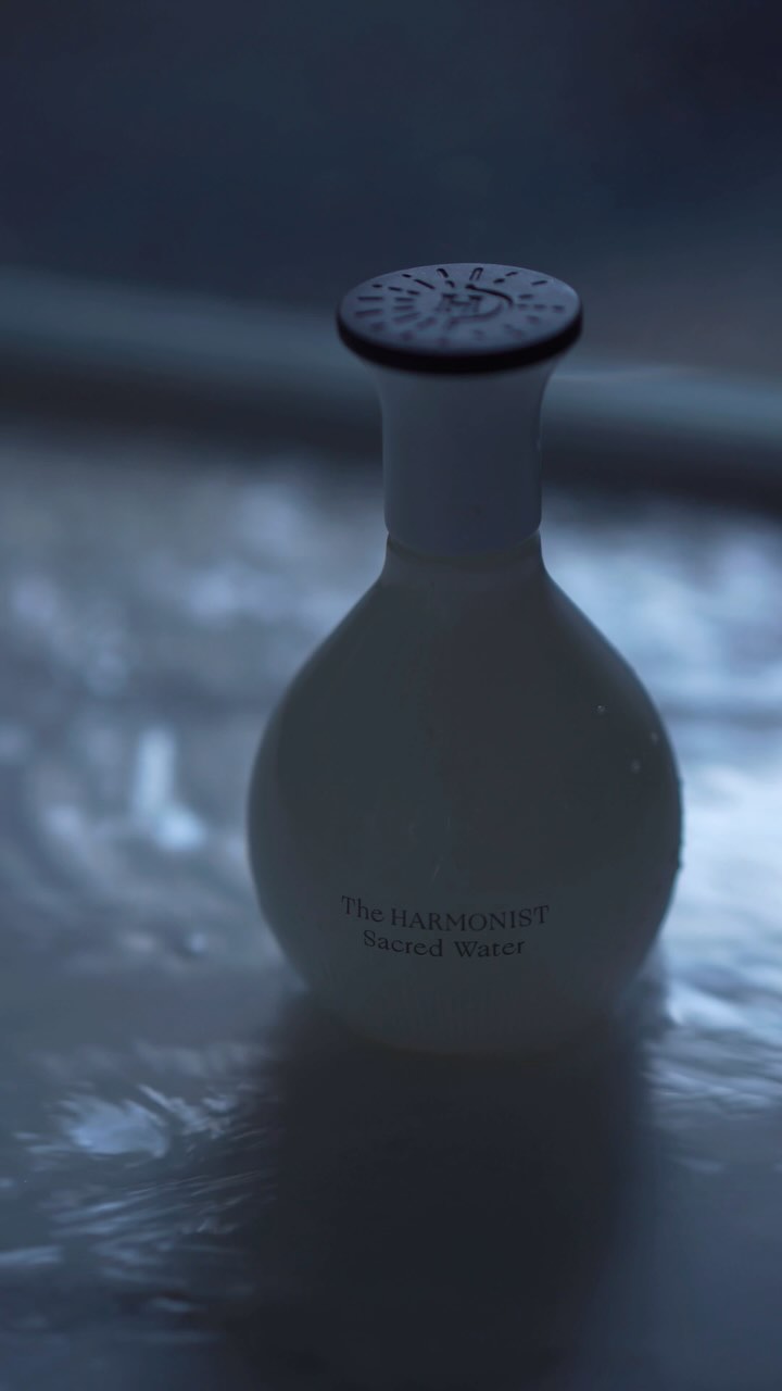 Instagram post by @extrait.inspired for The Harmonist. Caption reads: Sacred Water by @theharmonist 💧 This beauty is....