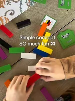 TikTok post by @penningtonpoint for The Uzzle. Caption reads: [...] #BoardGames #PenningtonPoint @The Uzzle.