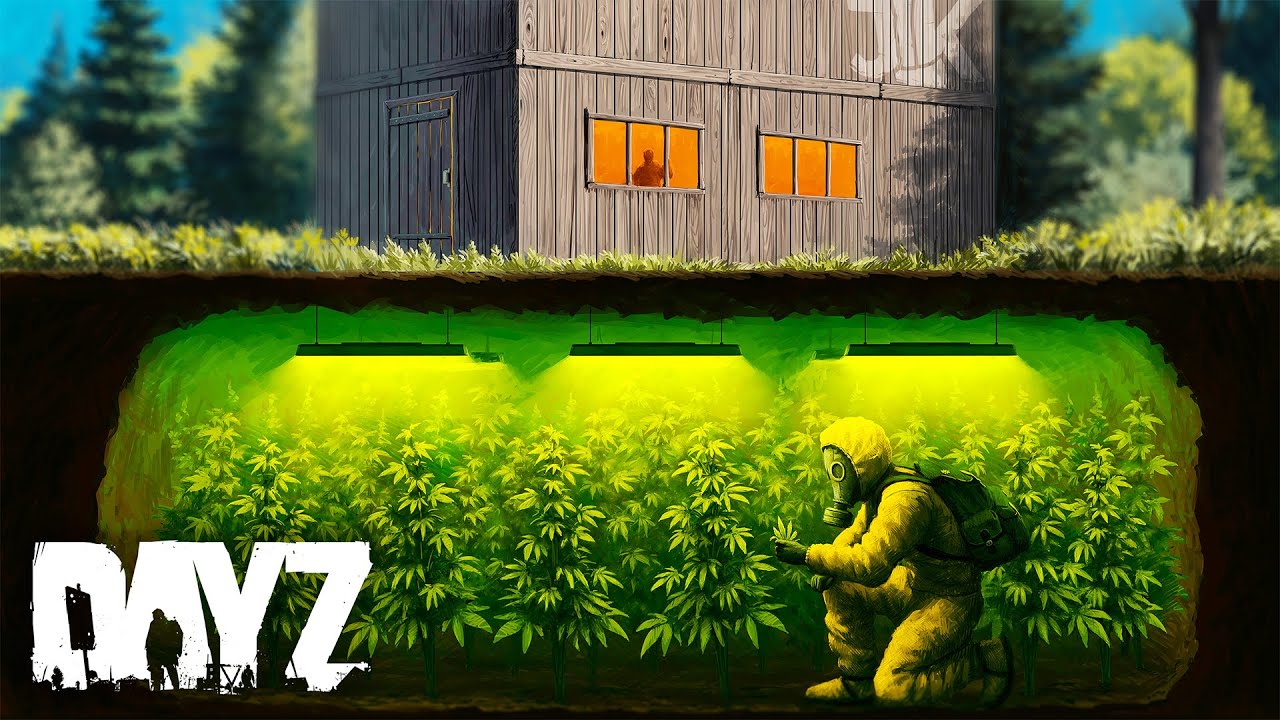 YouTube post by @JLKgg for Musicbed. Caption reads: Building a HIDDEN Lab Operation! - DayZ.