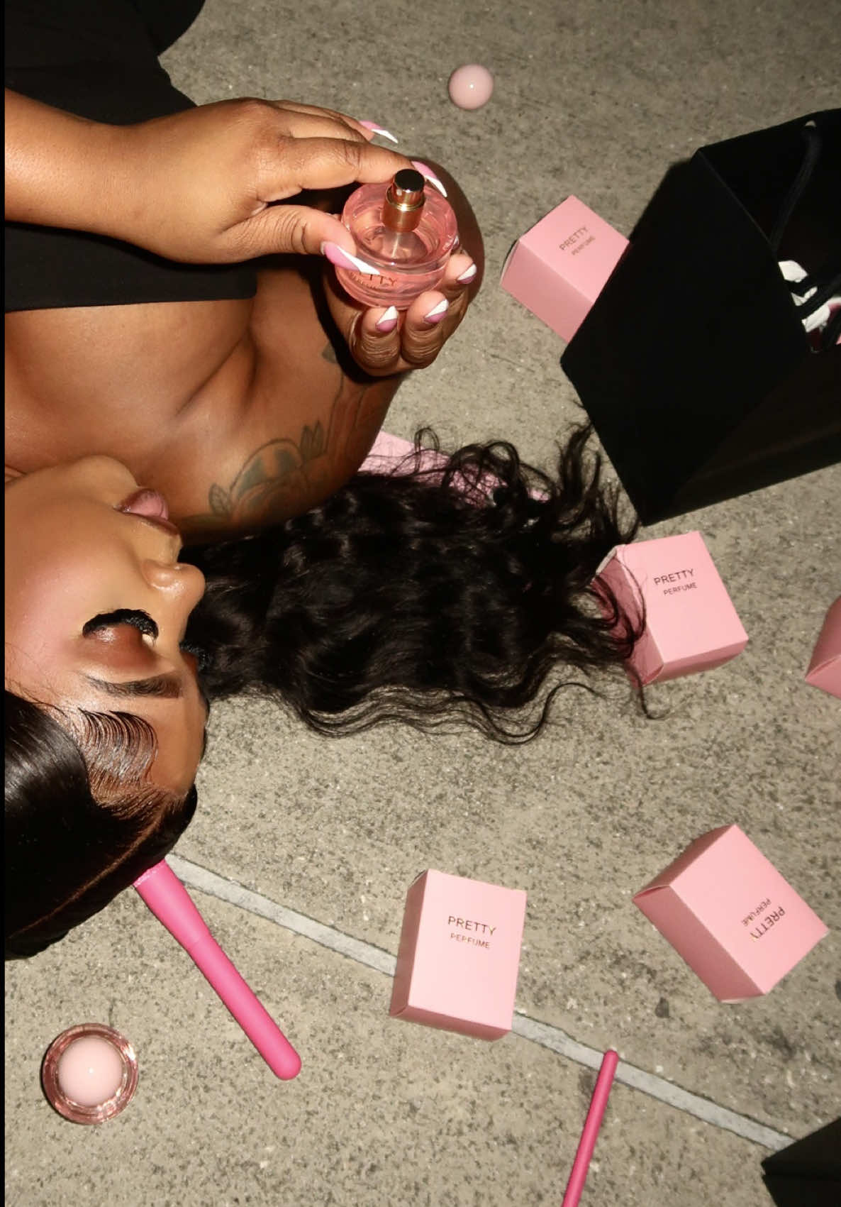 TikTok post by @lilaamarie___ for Subella Hair. Caption reads: Wig is so tea @Subella Hair @subellahair_store 🎀.