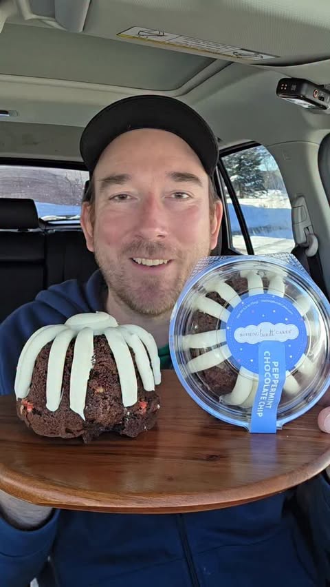 Instagram post by an influencer for Nothing Bundt Cakes. Caption reads: [...] Chip flavor from Nothing Bundt Cakes in all....