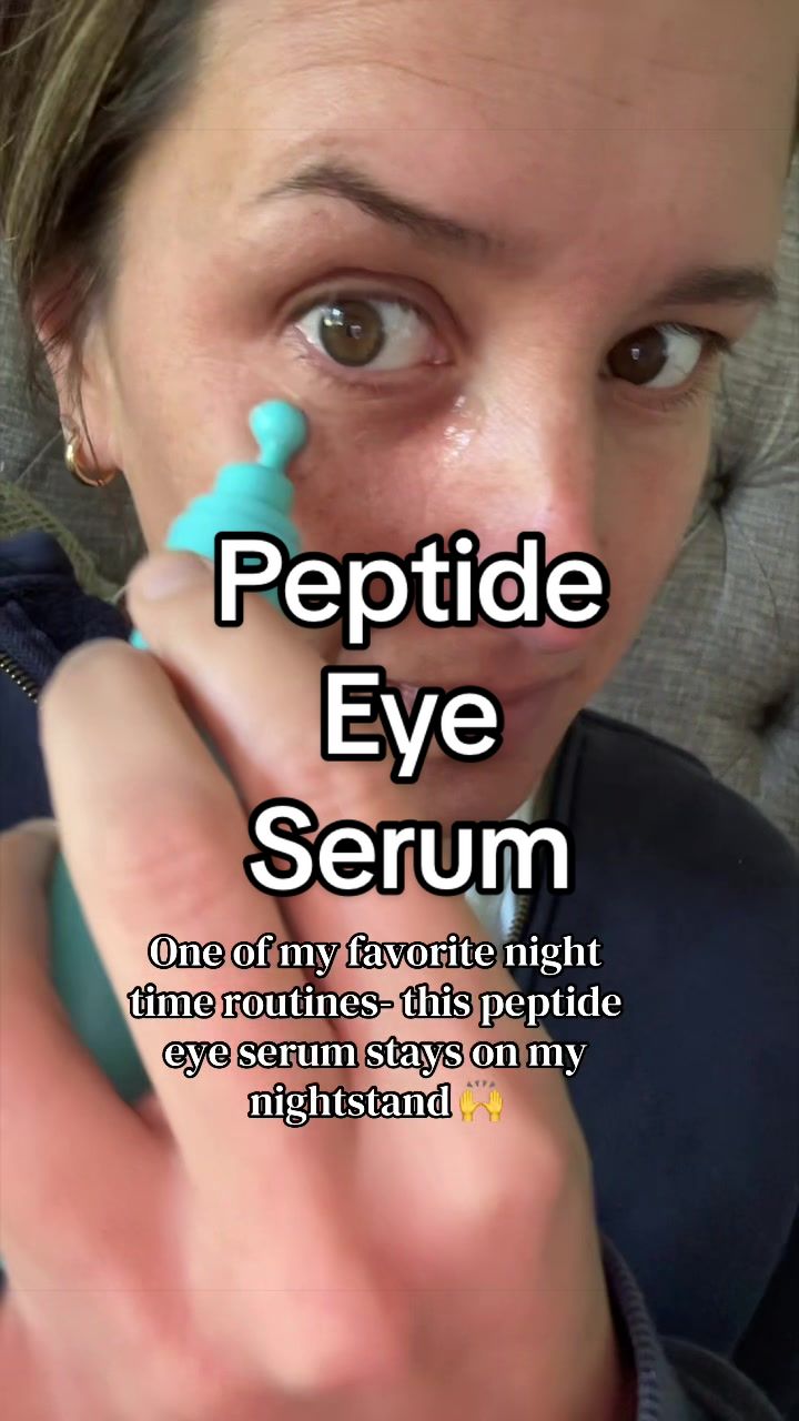 TikTok post by @jkschex for Eight Saints Skincare. Caption reads: [...] serum stays on my nightstand! @Eight Saints....