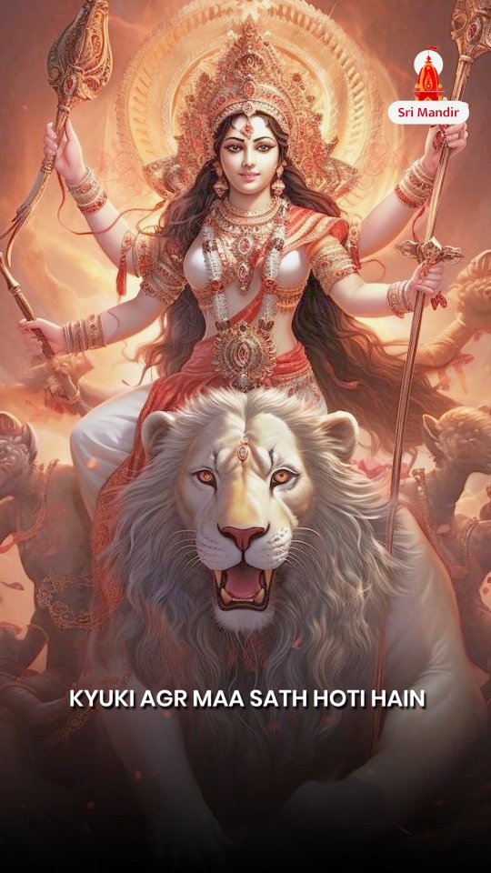 Instagram post by @akshpatel01 for Sri Mandir. Caption reads: Jai Mata Di! 🙏✨
This Sharad Navratri, let’s....