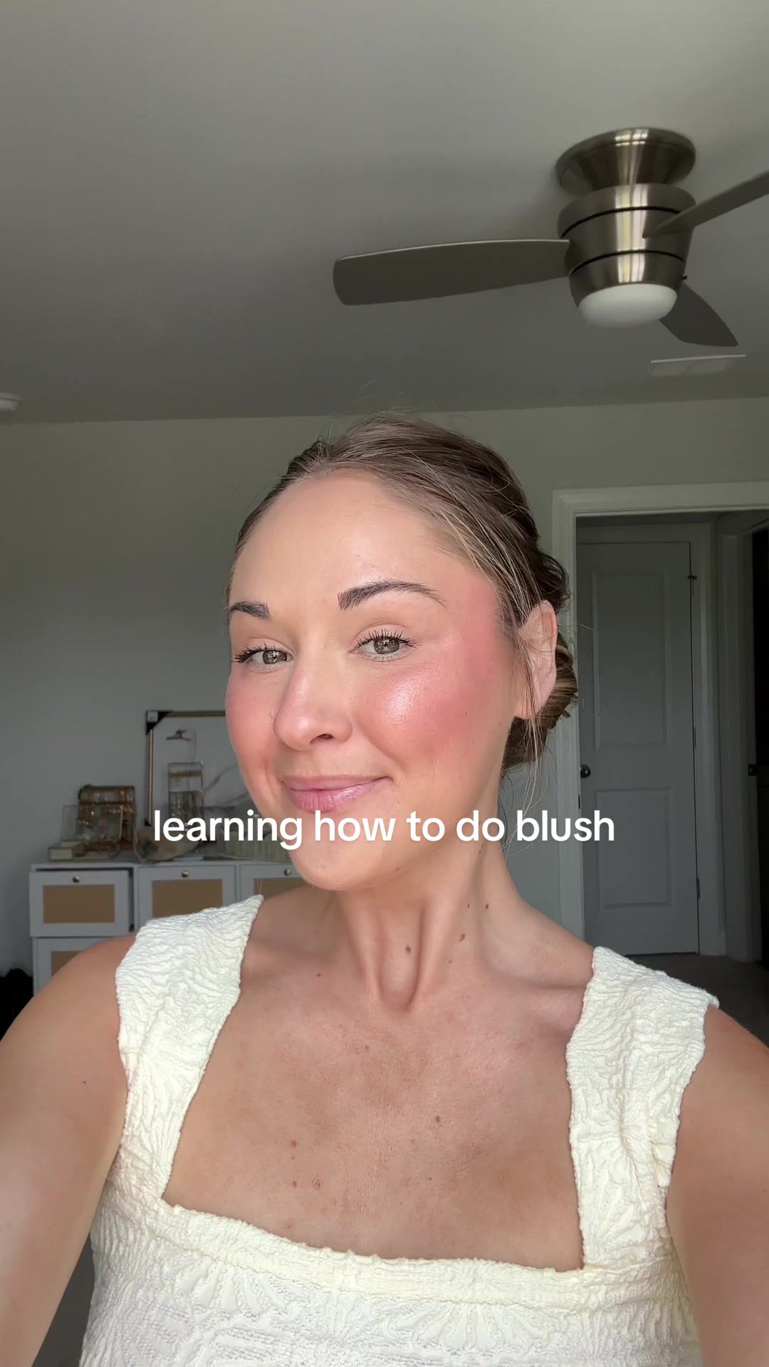 TikTok post by @ken_kenn1 for Kroger. Caption reads: It’s summer but blush class is in SESSION 🤝🏼....