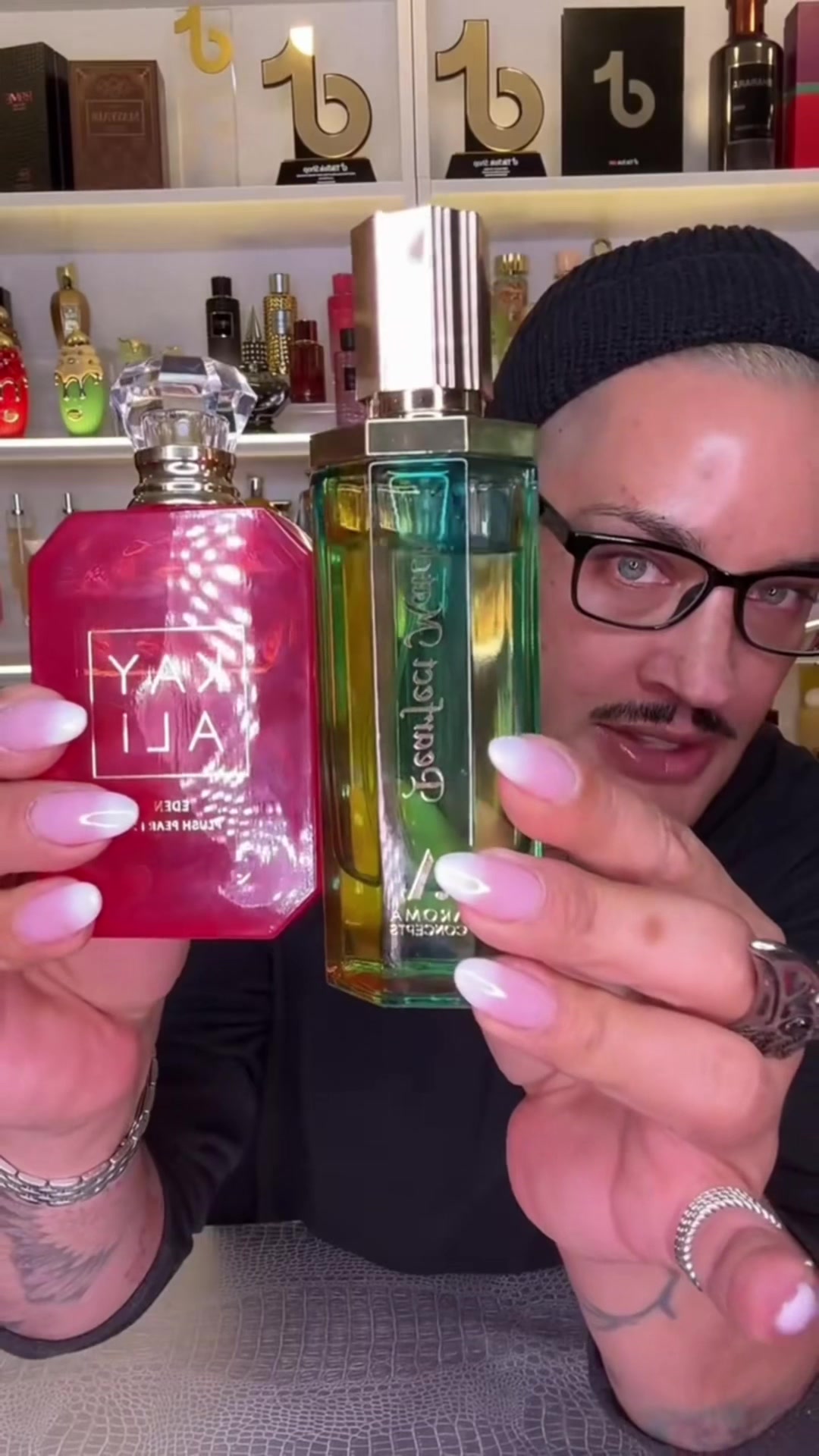TikTok post by @lisafragrances for Aroma Concepts. Caption reads: [...] has also approved Pearfect Match by @Aroma....