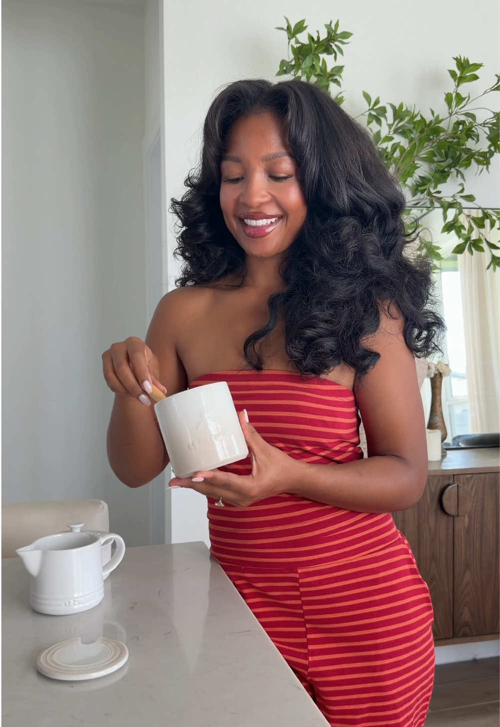 TikTok post by @hellodrea16 for QVC. Caption reads: #QVCpartner This is a PSA –– @QVC, Inc is very....