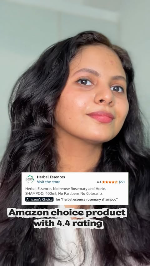 Instagram post by @glambamhub for Herbal Essences. Caption reads: [...] conditioner for dry frizzy hair]....