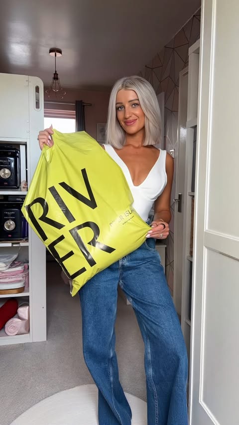 Instagram post by @laurenkayleyx for Metapic. Caption reads: River island new in 🛍️ Comment SHOP below to....