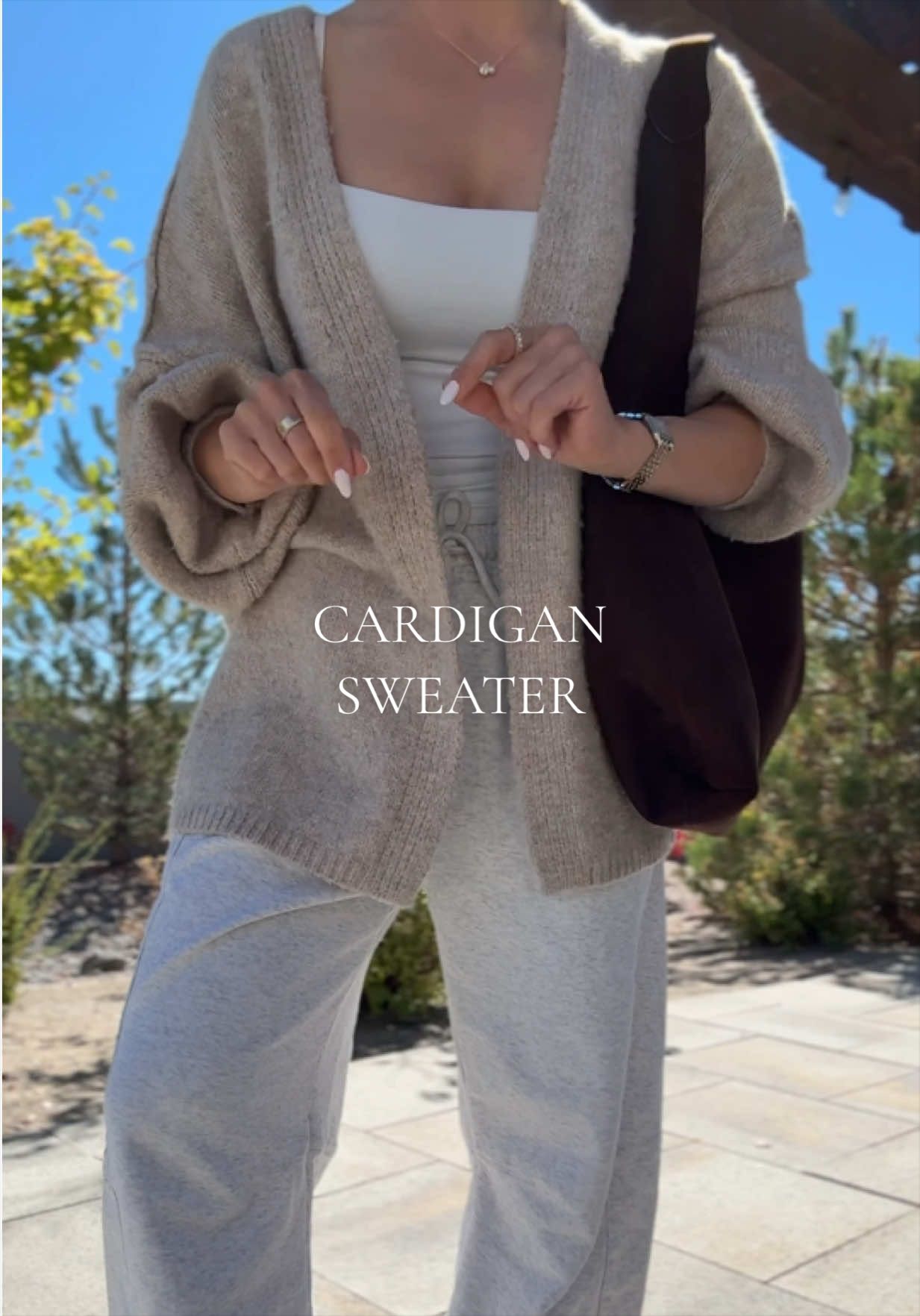 TikTok post by @briannametzger1 for PrettyGarden. Caption reads: [...] #tiktokshopcreatorpicks #cardigan....