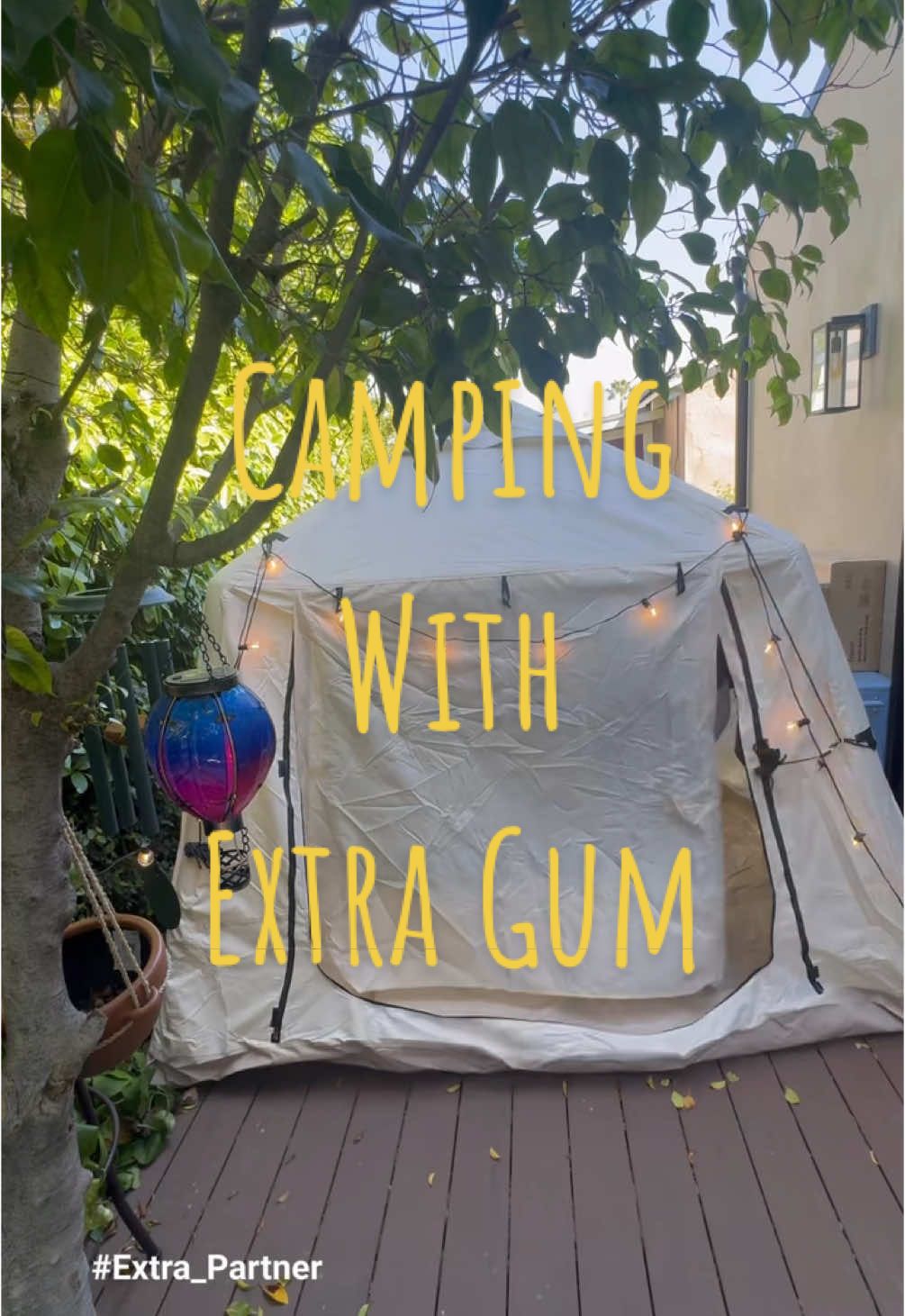 TikTok post by @eltheegg for EXTRA Gum. Caption reads: #Extra_partner If there's one thing about me it's....