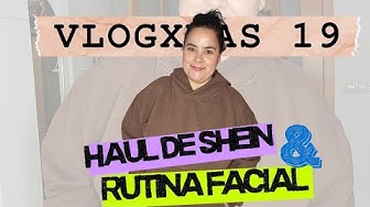 YouTube post by @ConjuntadaSINTacones for iGraal. Caption reads: 🎄VLOGXMAS 19 🛍 SHEIN Haul + Skincare Routine....
