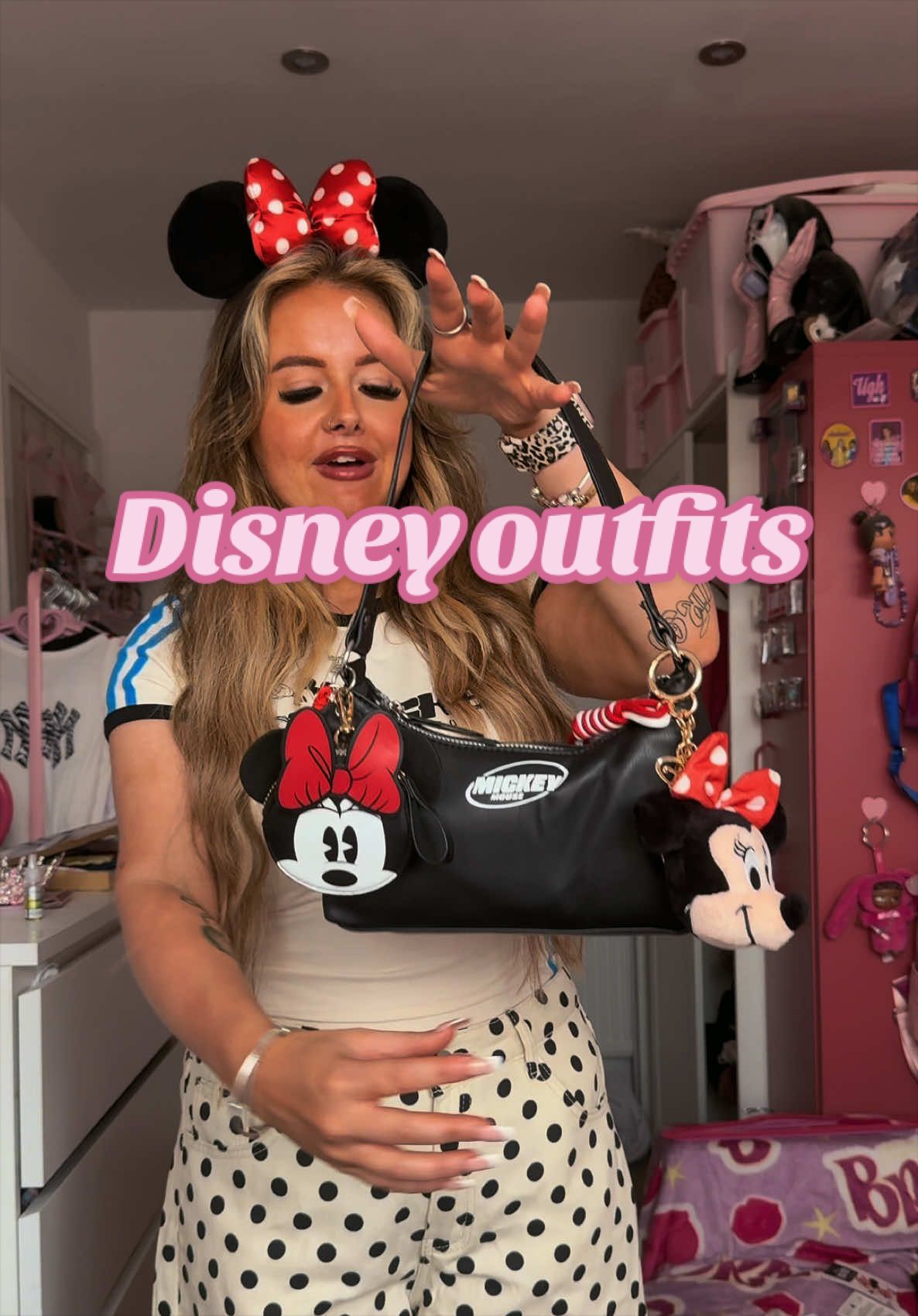 TikTok post by @charlyannec for Skinnydip London. Caption reads: [...] Disney tops @asos Cardigan @Skinnydip London....