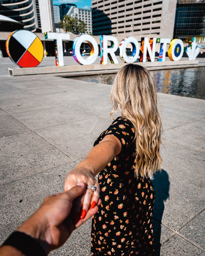 Instagram post by @adventuresofmattandnat for Destination Ontario. Caption reads: Three destinations. One perfect weekend.....