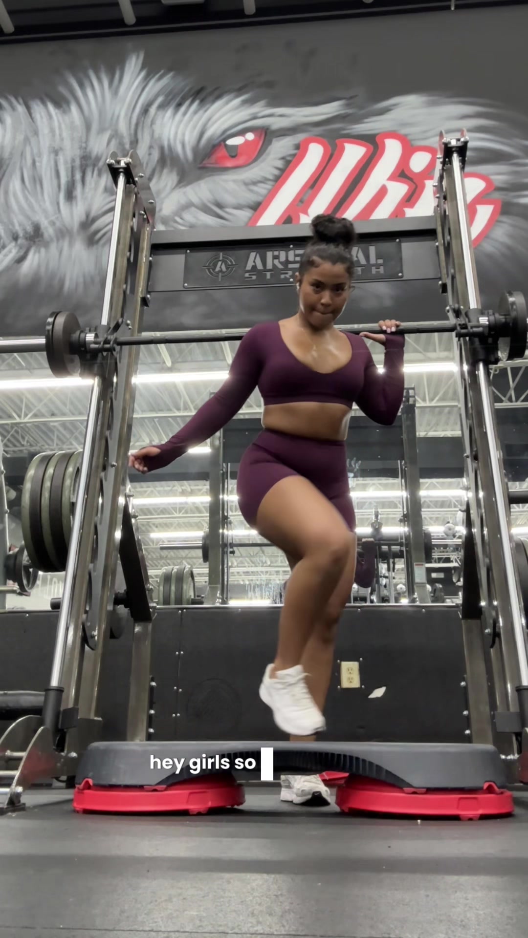 TikTok post by @kimchical for Diosa Fit. Caption reads: This an OG movement for me Wearing @Diosa Fit .