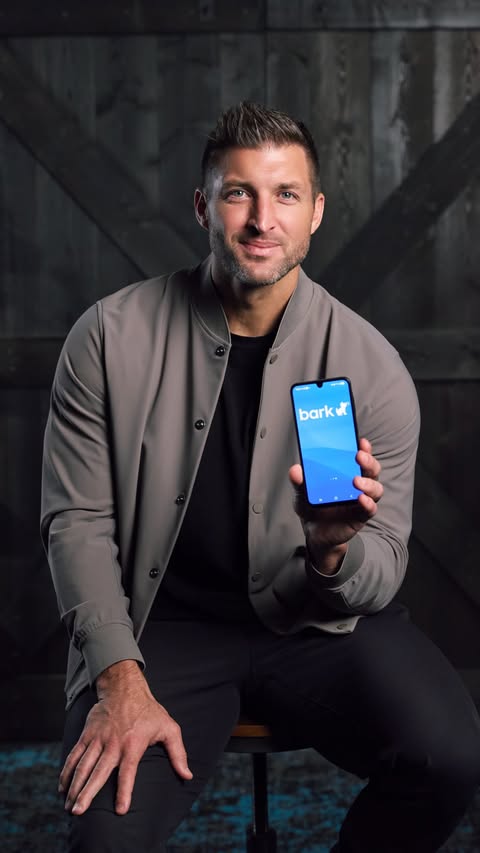Instagram post by @timtebow for Bark. Caption reads: [...] for them. That’s why I’m partnering with....