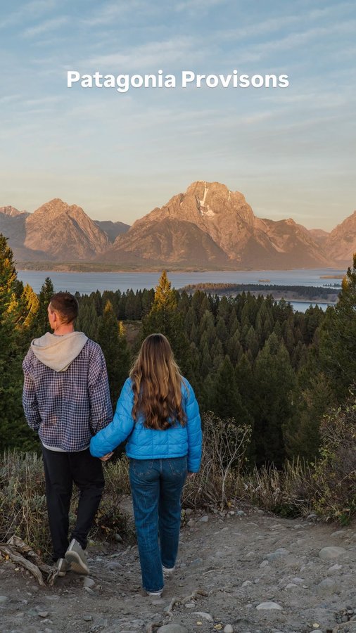 Instagram post by @jayxnina for Patagonia Provisions. Caption reads: [...] loving the tinned muscles from....
