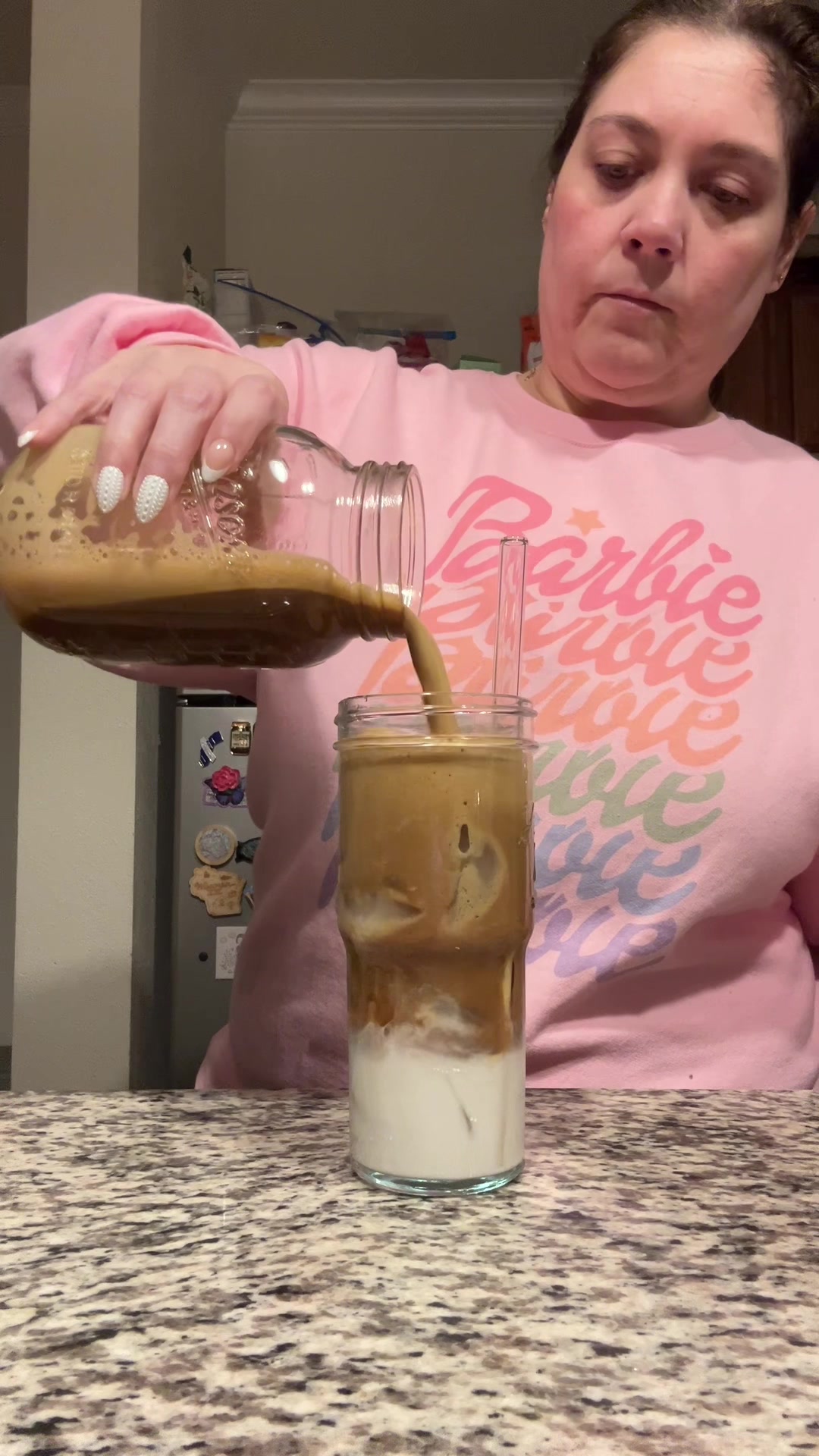 TikTok post by @ashleywatkins1114 for Skinny Mixes. Caption reads: [...] lately! So good!!! @Javvy Coffee @Skinny....