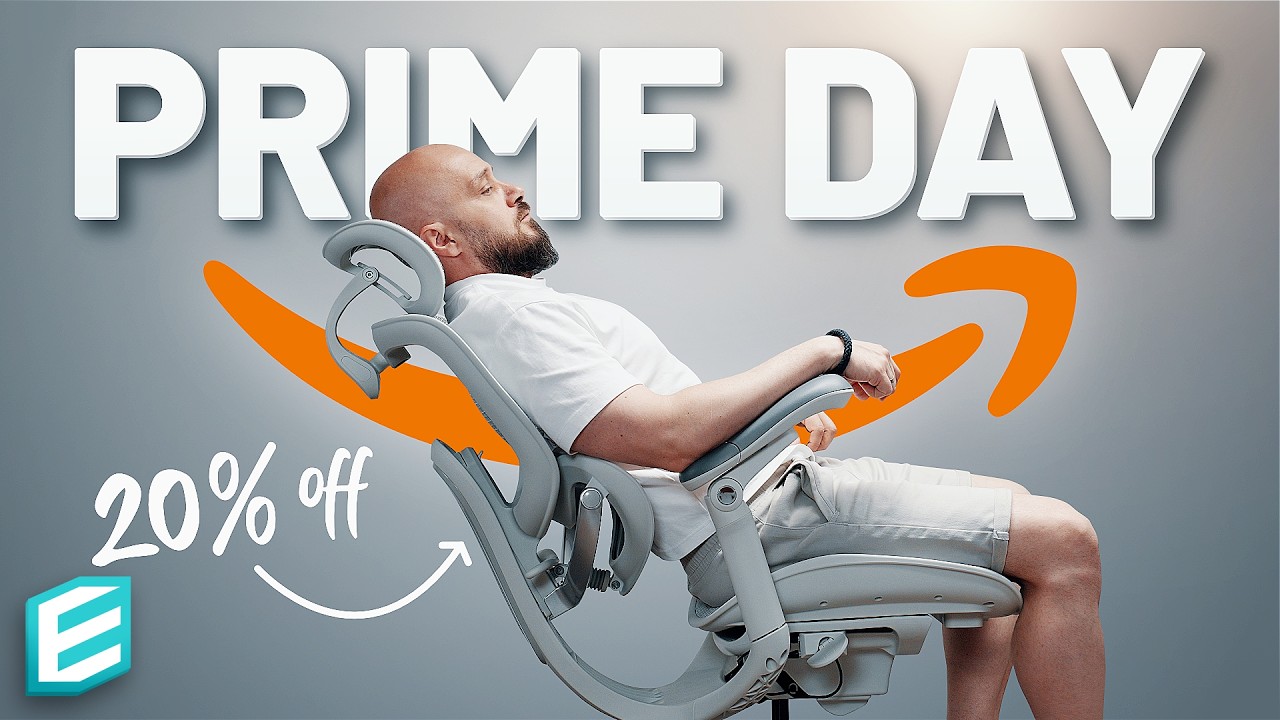 YouTube post by @ThisIsE for Paperlike. Caption reads: Prime Day Tech Actually Worth Buying (2026).