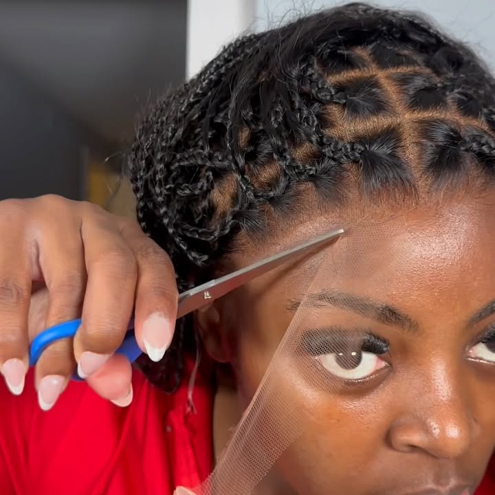 Instagram post by @meechnicole for Luvme hair. Caption reads: Omgggg yall! I am by no means a braided wig girly....