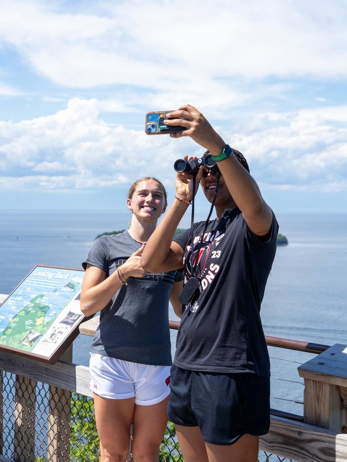 Instagram post by @laila_edwards for Travel Wisconsin. Caption reads: First trip to Door County! We’ll definitely have....