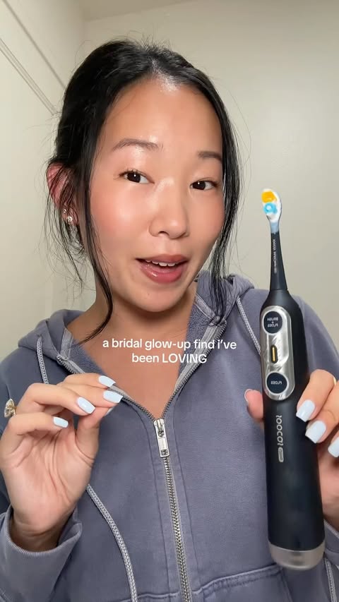 Instagram post by @biteswithesther for Soocas Oral Care Management. Caption reads: Adding my smile to the bridal glow-up checklist....