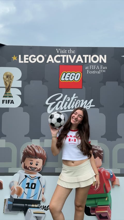 Instagram post by @sofiaadelgiudice for LEGO. Caption reads: [...] This summer you need to visit the....