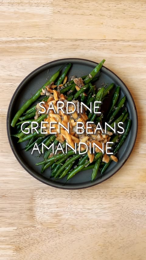 Instagram post by @daywithmei for Wild Planet Foods. Caption reads: [...] & Green Beans Amandine with @wildplanetfoods....