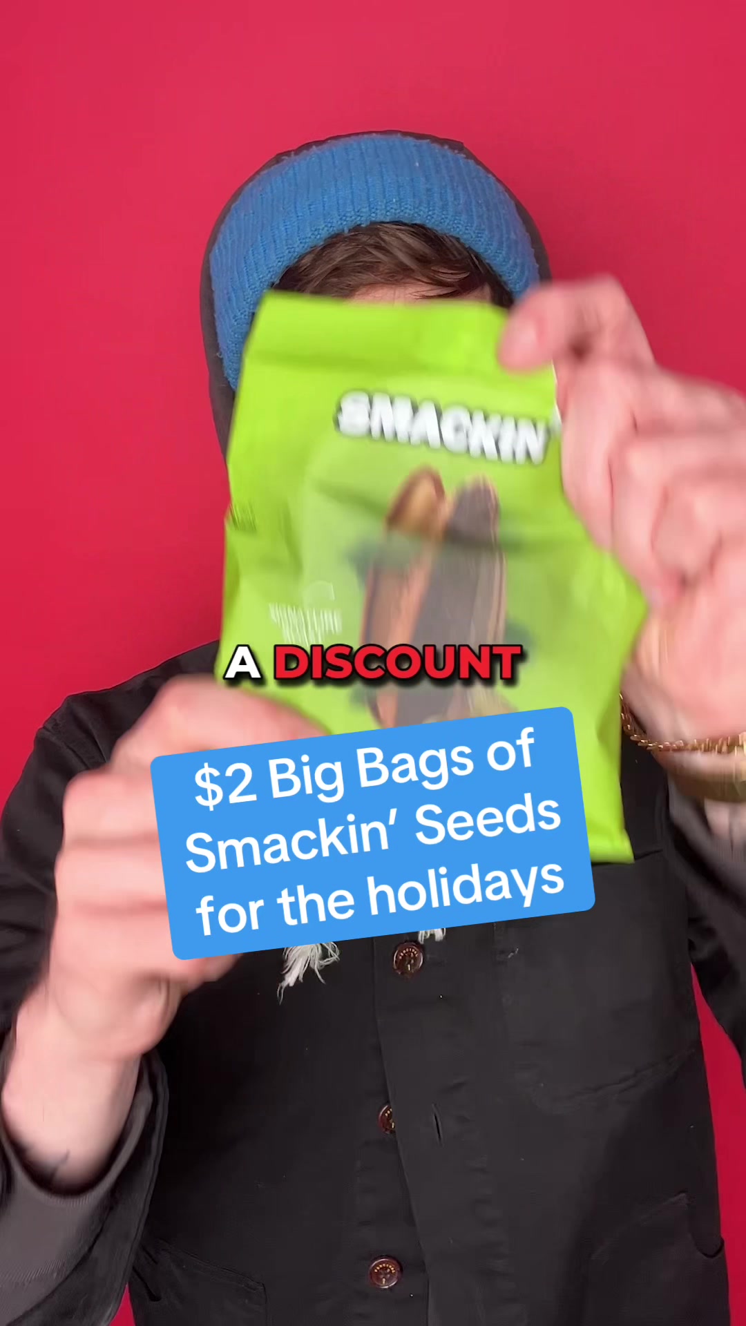 TikTok post by @dormroomdinners for Smackin' Sunflower Seeds. Caption reads: [...] save 🫡 #tiktokshopholidayhaul....