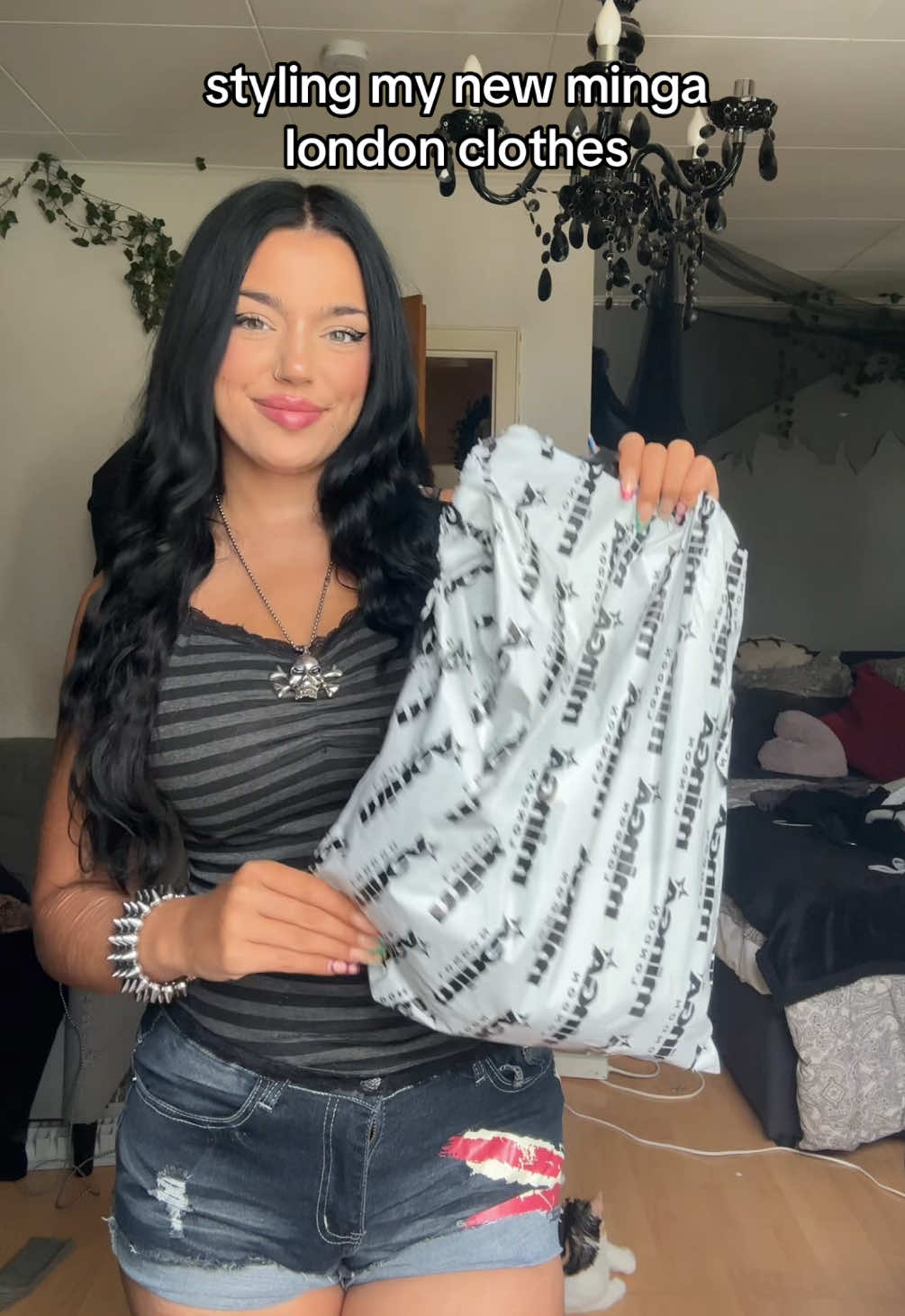 TikTok post by @tittxy for Minga London. Caption reads: love them💞 @mingalondon....
