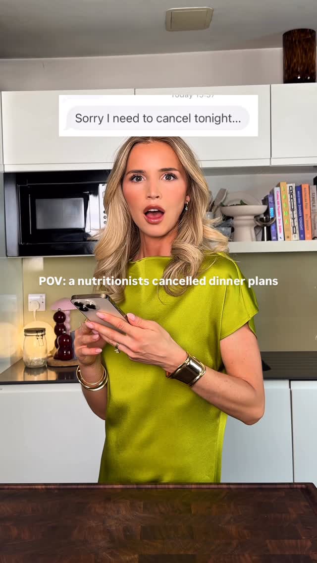 Instagram post by @emthenutritionist for Lillet. Caption reads: POV: a nutritionists cancelled dinner plans

AD....