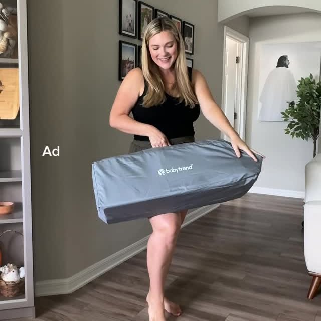 Instagram post by @mylifedailyblog for Baby Trend. Caption reads: Preparing for baby #2 with the @BabyTrend Baby....