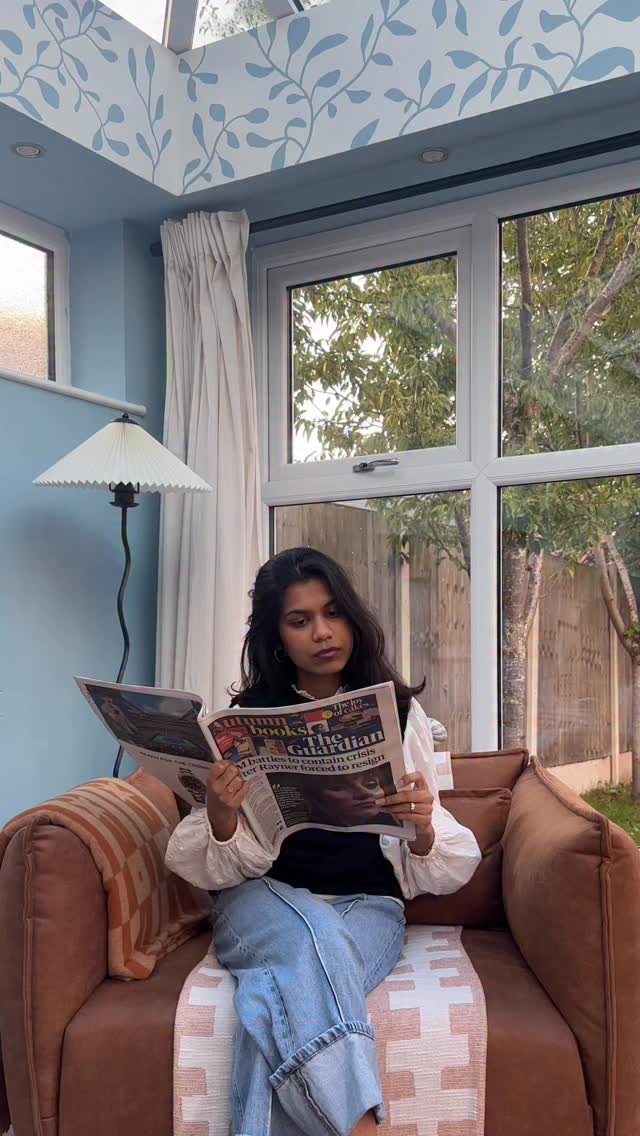 Instagram post by @tahirashome for The Guardian. Caption reads: [...] about this new era of our lives 📰✨ The....