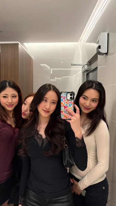 Instagram post by @h.annahlim for Intimissimi. Caption reads: Copy paste ig #reels #girlsdinner #intimissimi....