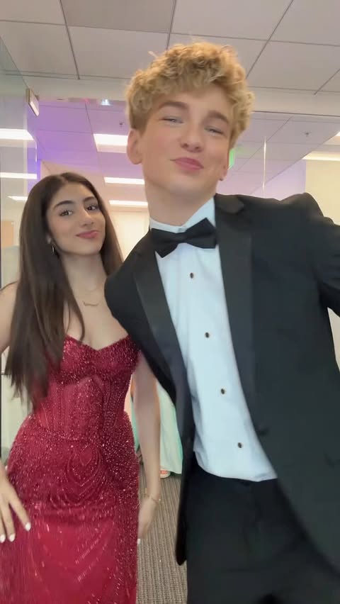 Instagram post by @nataliekopyan for Azazie. Caption reads: WE BEAT THEM UP! @azazieofficial dress 👗....