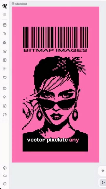 Instagram post by @by.annie.n for Kittl. Caption reads: [...] vectors + I’ll send you the link to try....