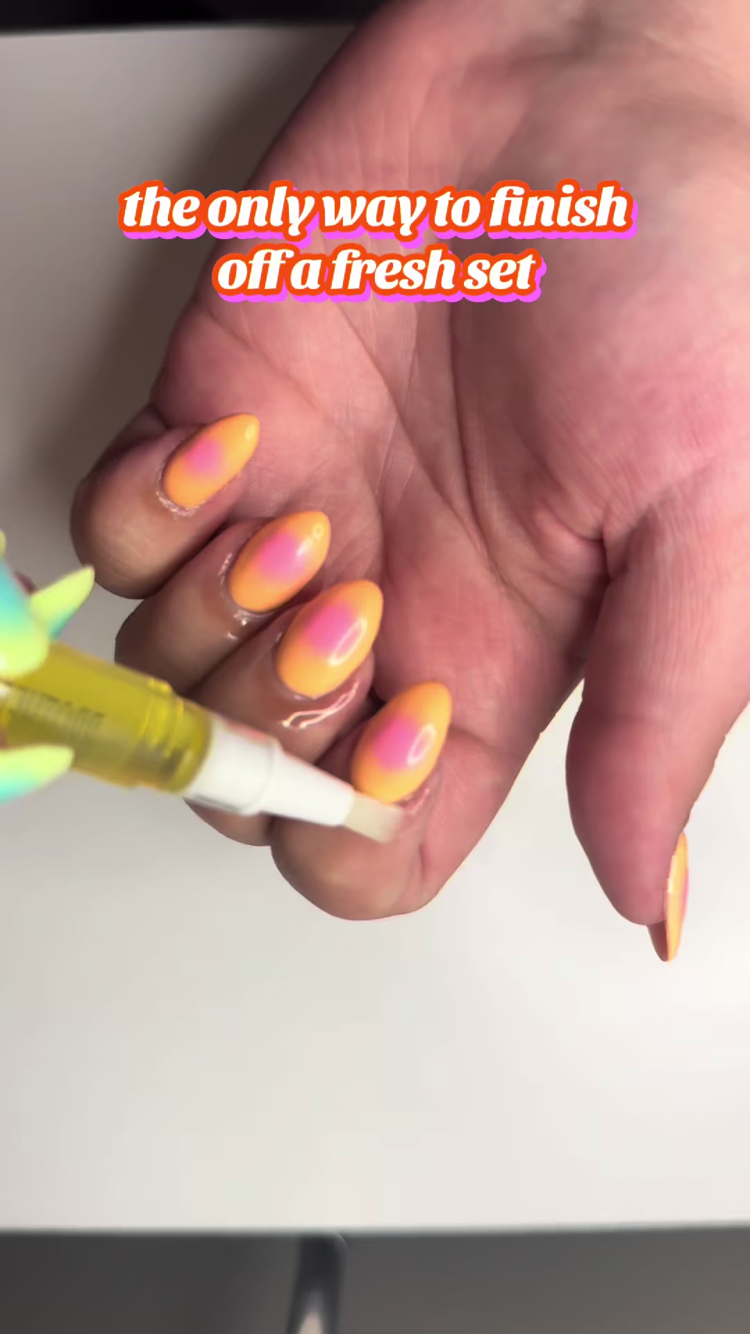 TikTok post by @livjohn.403 for Brother Cosmetics. Caption reads: healthy hydrated cuticles>>> @Brother Cosmetics....