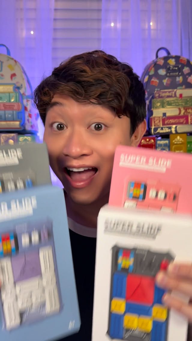 Instagram post by @johnniibeanasmr for GiiKER. Caption reads: Which color would you choose?! @giikerglobal....